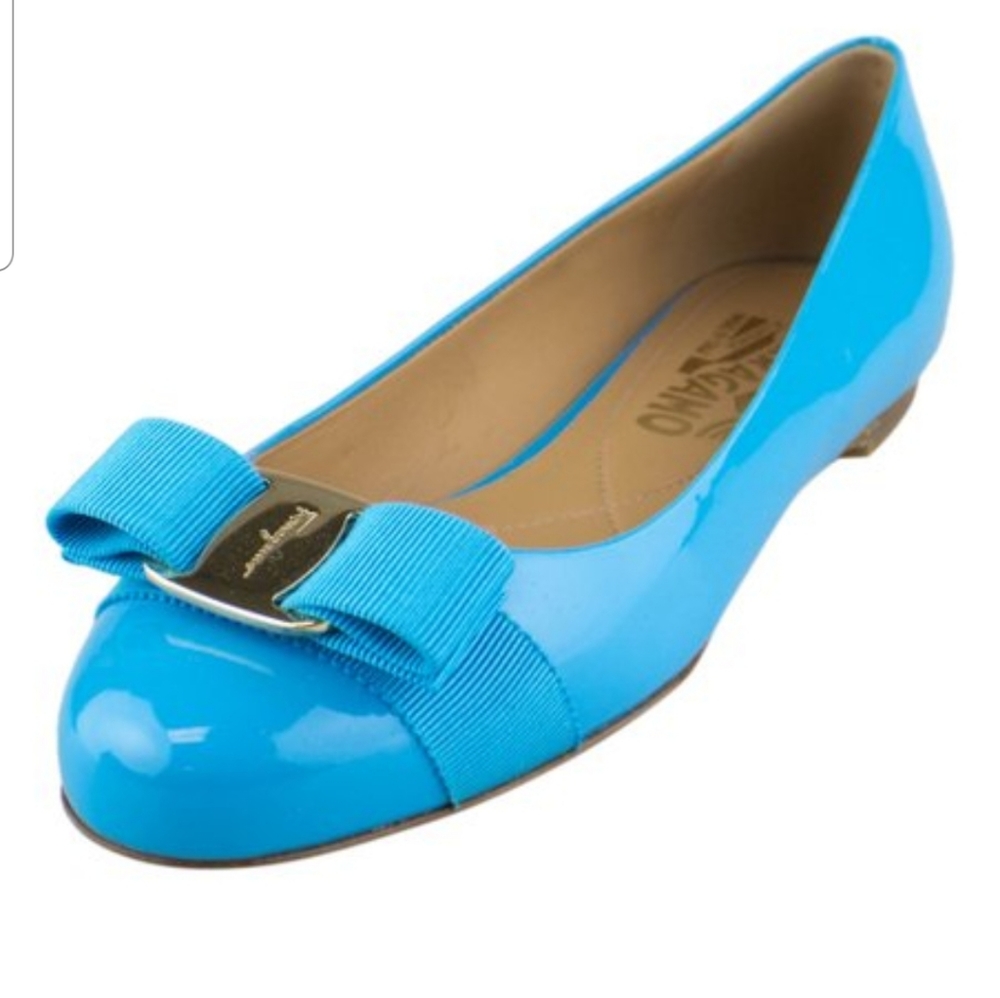 Authentic Salvatore Ferragamo Blue flats